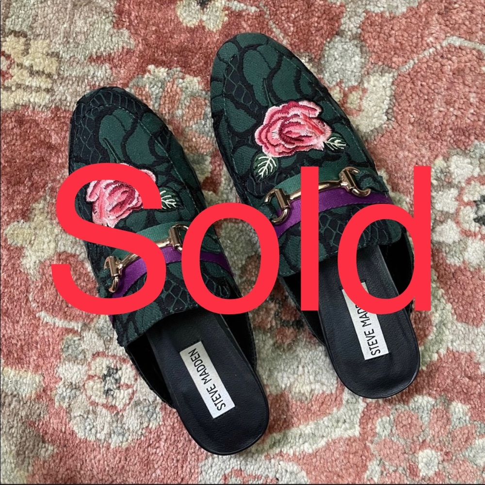 Steve Madden Embroidered Loafers